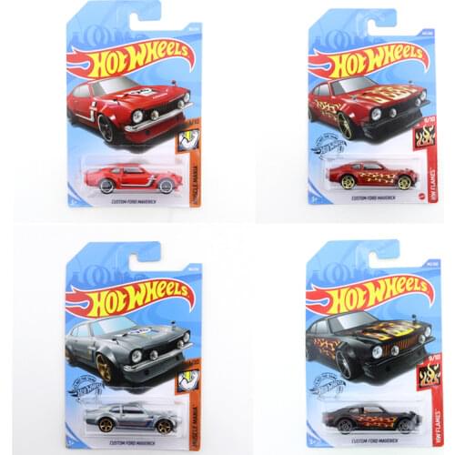2019-98 2020-142 Original Hot Wheels Mini Alloy Coupe CUSTOM FORD MAVERICK 1/64 Metal Diecast Model Car Kids Toys Gift