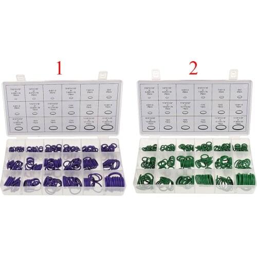 270 Pieces Car Air Conditioning A/C System HNBR O-Ring Assortment Kit Purple