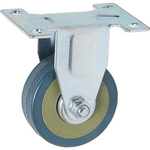 4PCS/Lot Top Plate Casters Wheels,Heavy Duty Anti-Skid PVC Directional Casters Mute Industrial Wear-resistant Casters for Shelf