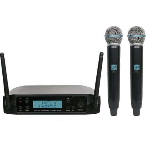 Wireless mikrofon GLXD24/GLXD8 Selectable Frequency karaoke microphone bar party