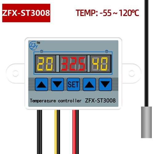 ZFX-ST3008 Digital Thermostat Temperature Controller Multifunction Intelligent Time Controller Adjustable Electronic Temp 40%off
