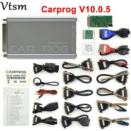 Diagnostic tools repair tool CARPROG V10.05 74hc125 chip car prog With 21 Adapters Car Programmer