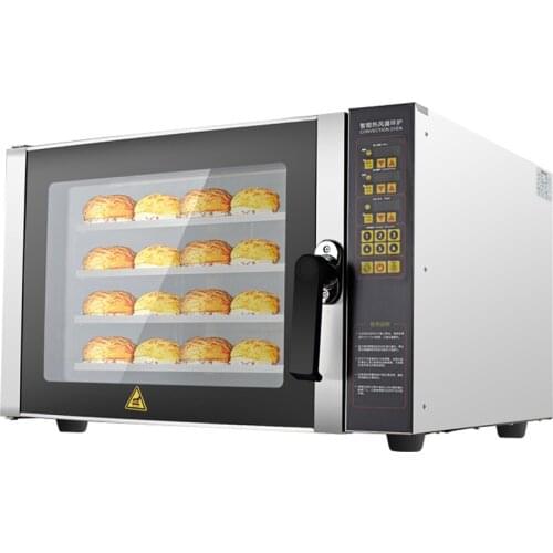 Electric Oven Desktop Commercial Four Bakeware Hot Air Circulation Double Fan Uniform Heating 4.5KW Steam Oven Spray Humidifier