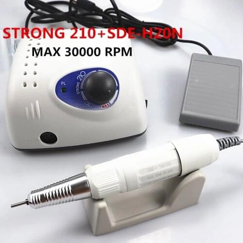 30000rpm Strong 210 Electric Nail Drill 65W Milling Machine for Manicure Pedicure Nail Drill Apparatus for Manicure Machine Tool