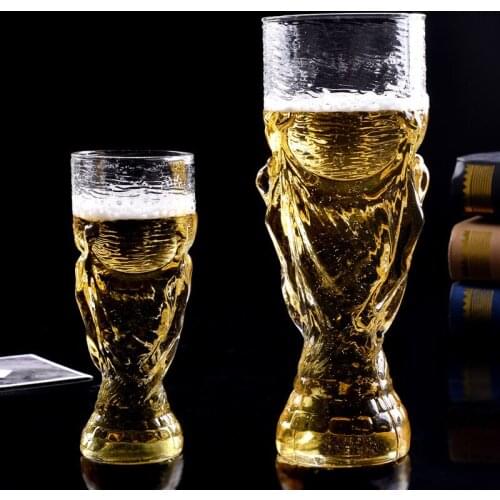 Football World Cup Trophy Glass Cups 350/450/850ml Beer Glass Bar Party Fans Wine Glasses