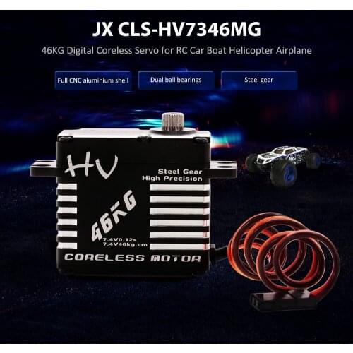 JX CLS-HV7346MG 46kg Aluminium Digital Coreless Servo for RC Car Helicopter Boat Airplane RC Spare Parts