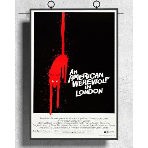 L134 AN AMERICAN WEREWOLF IN LONDON Classic Movie Silk Fabric Poster Art Decor Indoor Painting Gift
