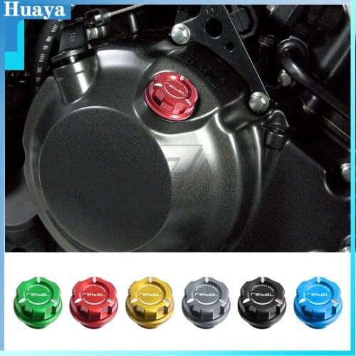 Motorcycle Engine Oil Cap Bolt Screw Filler Cover Case for Honda CMX 500 Rebel After 2017