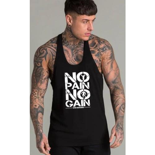 Fitness Tanktops Mens gyms Stringer Tank Tops Bodybuilding Vest Mens Singlet Sleeveless shirt Brand Sportswear clothing