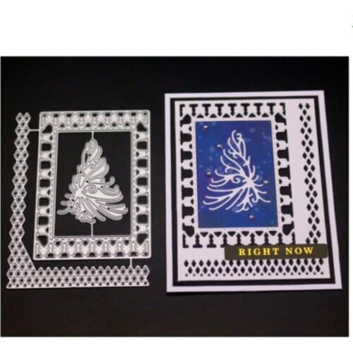 YINISE SCRAPBOOK Metal Cutting Dies For Scrapbooking Stencils BACKGROUND DIY Paper Album Cards Making Embossing Die Cuts Cutter