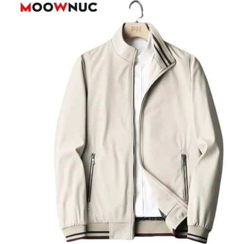 2021 Mens Jackets Windbreaker Warm Autumn Male Coats Overcoat Fit Classic Windproof Hombre Smart Casual Coveral Brand MOOWNUC