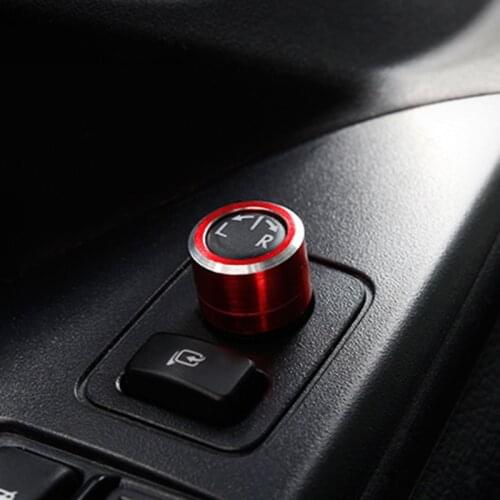 Aluminium Alloy rearview mirror knob rotary Control Switch decoration sticker for Subaru XV Forester Outback 2015/16 Accessories