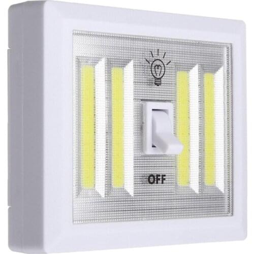 Big deal 1pcs COB Wall Lamp Switch LED Battery Powered Garage Cabinet Closet Lamp Emergency Camping Night Lights
