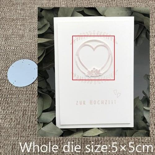 New Design Craft Metal Cutting Die cut dies heart circle frame decoration scrapbooking Album Paper Card Craft Embossing die cuts