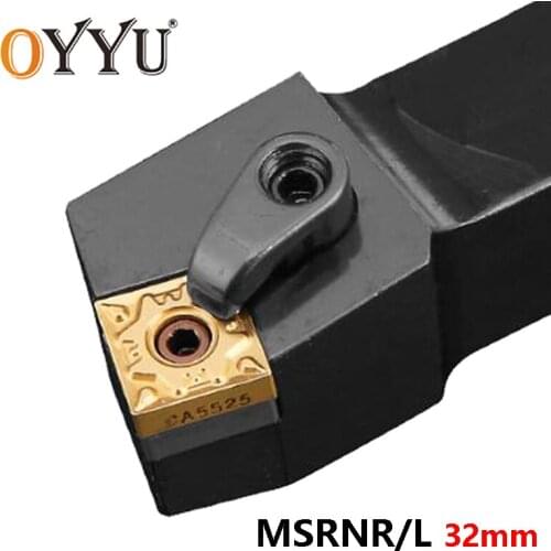 OYYU MSRNR MSRNL Carbide Inserts Shank MSRNR3232P15 MSRNL3232P15 32mm Turning Tool Holder Lathe Cutter Arbor CNC Cutting Tools