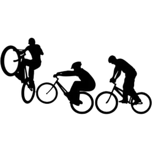 Car Stickers Personalized 3Pcs Car Styling Fitness Car PVC Stickers Car Decoration Decal Cover Scratch Black/white, 15cm*8cm