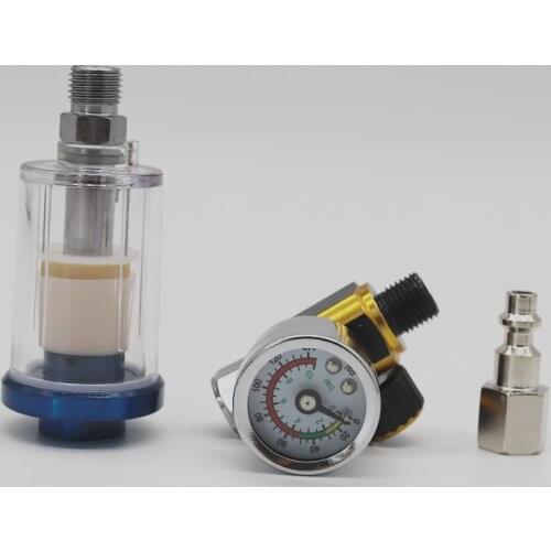 Spray Gun Air Regulator Gauge & air spray In-line Water Trap Filter Tools Paint Spray Gun Regulator Air Filter Air Regulator