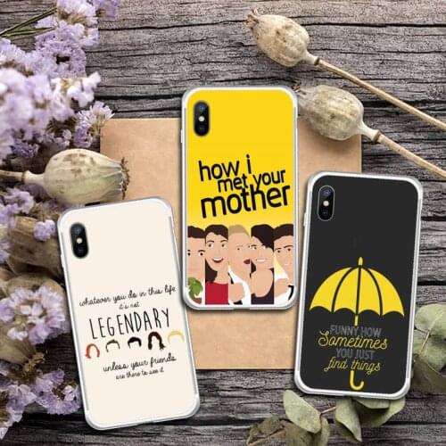 How i met your mother TV series Phone Case Transparent for iPhone 6 7 8 11 12 s mini pro X XS XR MAX Plus