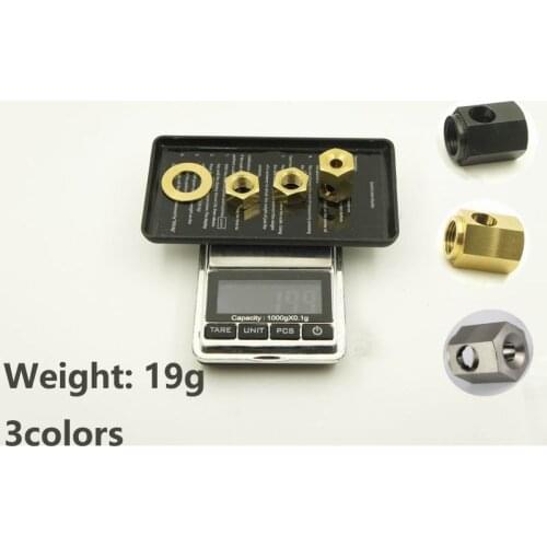 Brompton folding bike 3-6 speed rear wheel titanium nut (3 nut 1 gasket) accessories Ti gold black 19g