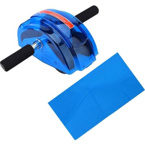 Abdominal Exercise Roller Four Wheel Muscle Exerciser Fitness Training Equipment For Gym Home