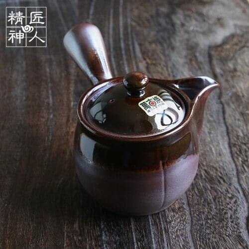 Spot of ages to burn horizontal hand side teapot imported from Japan Japanese lasts a jug built-in filter tea