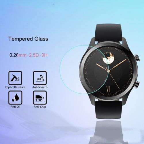 3 pcs For Tic Watch C2 Tempered Glass 9H 2.5D Premium Screen Protector Film For Tic Watch S2 e2 S E pro Sports Smart Watch