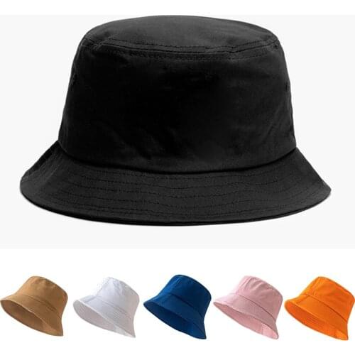 Women Casual Pure Color Sunscreen Fisherman Hat Men Sun Shading Cotton Knitted Sunbonnet Ruffles Sun Protection Cap