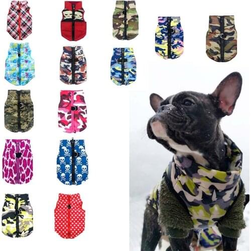Winter Dog Clothes French Bulldog Dog Coat Jacket Warm Waterproof Dogs Clothing For Small Dogs Costume Ropa Perro Pets Vest