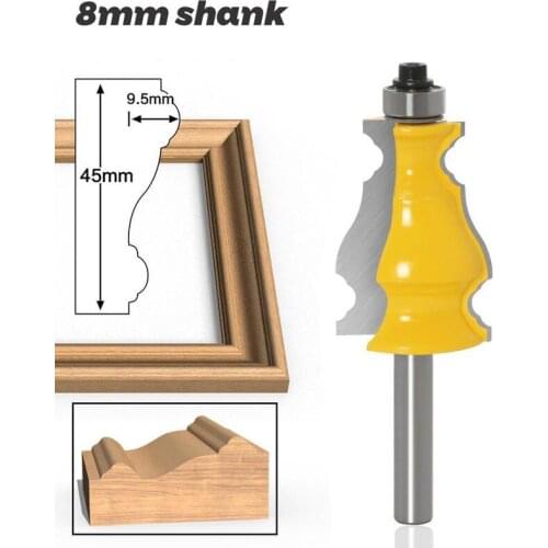 1PC 8MM 8-handle Shank Milling Cutter Wood Woodworking Line Knife Door Line Cut Machine