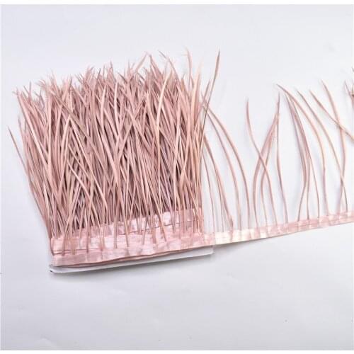 10Meter/Lot Pruning Goose Feathers Trims Ribbon Fringe White Pheasant Feather for Crafts Home Wedding Decoration Plumas Carnival