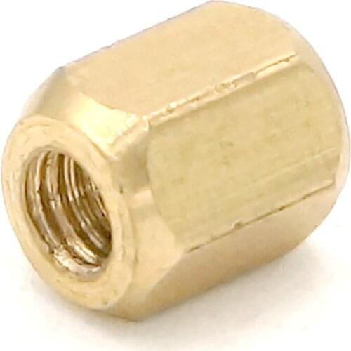 10pcs M3*6mm Female Hex Screw Brass PCB Standoffs Hexagonal Spacers Double Pass Post