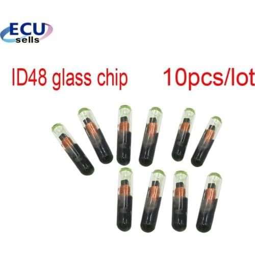 10PCS X New Virgin Blank glass Transponder Chip T6 ID48 transponder chip (After market)