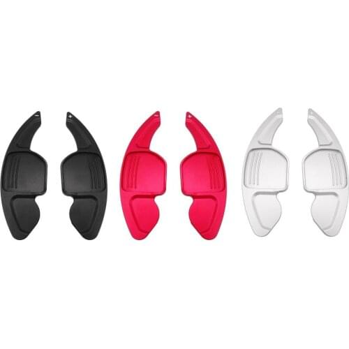 2pcs Car Shift Paddle Shift Extensions Shifters for Audi A3 A4L A5 A6 A7 A8 S5 Q5 Car Steering Wheel Shift Paddles Car Sticker