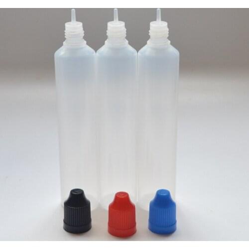 500pcs/lot PE 60ml Plastic Bottle E Liquid Bottle with Childproof Cap Long Thin Tip Pen Shape Bottle via fedex