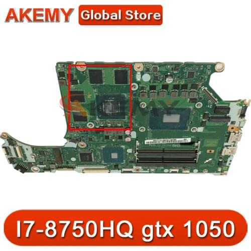 AN515-52 mainboard motherboard For ACER AN515 portable dh5vf LA-F952P cpu: I7-8750HQ gtx 1050 ddr4 100% test ok Mainboard
