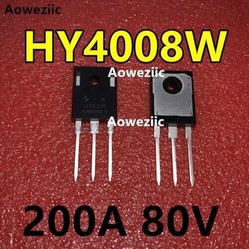 Aoweziic 50PCS 100% New original HY4008 HY4008W 4008 TO-247 MOSFET inverter Ultra chip 80V 200A