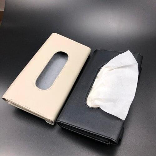 Car Sun visor Tissue Boxes For Mitsubishi ASX Outlander Lancer Colt Evolution Pajero Eclipse Cross Grandis Zinger