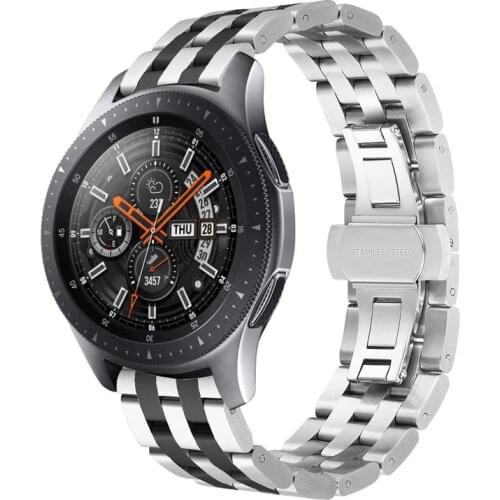 For Samsung Galaxy Watch 46mm Band 22mm Stainless Steel Metal Link Bracelet Wrist Strap for for Samsung Gear S3 Classic Frontier