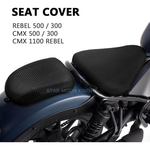 Seat Cushion Cover Net 3D Mesh Protector Insulation Cushion Cover For Honda Rebel CMX 500 300 2017-2020 CMX 1100 Rebel 2021