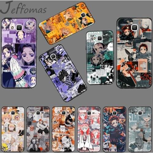 Japan anime Kimetsu no Yaiba Black TPU Phone Case For Samsung Galaxy J2 J4 J5 J6 J7 J8 2016 2017 2018 Prime Pro plus Neo duo