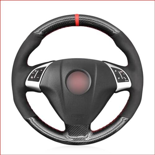 PU Carbon Fiber Steering Wheel Cover for Fiat Grande Punto Bravo Linea 2007-2019 Qubo Doblo Opel Combo Vauxhall Combo 2012-2017