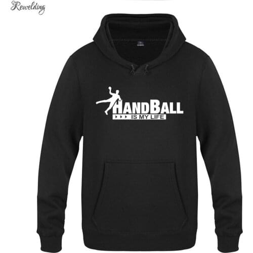 Handball Printed Hoodies Men Fleece Long Sleeve Pullover Sweatshirt Winter Cool Fitness Tracksuit Hooded Coat Moleton Masculino