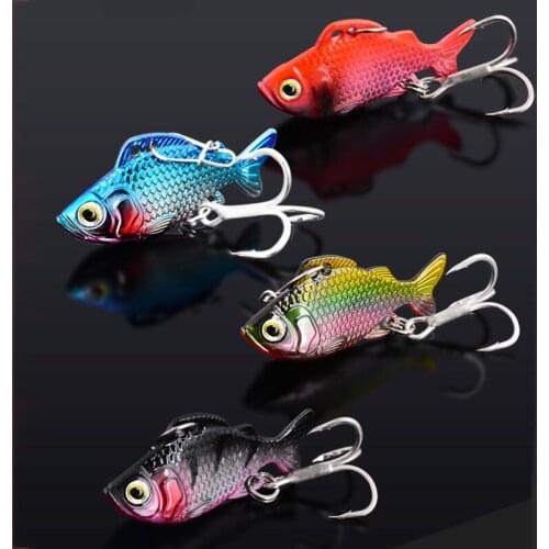JUYANG Metal VIB vibration Bait Spoon Fishing Lures 6.5g 30mm Jigs Trout Winter Fishing Hard Baits Tackle Pesca