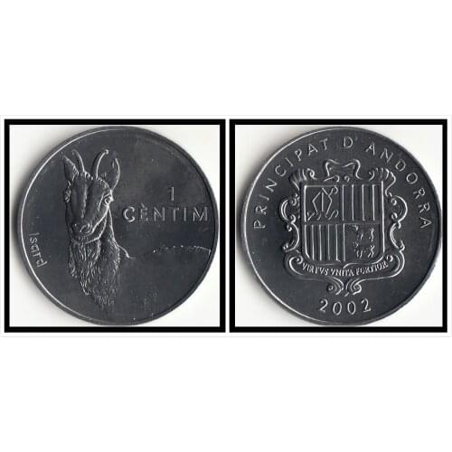 Andorra 1 Centime Coin Europe New Original Coins Unc Commemorative Edition 100% Real Rare Eu Random Year