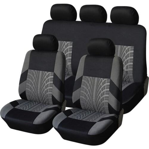 Car Seat Covers Set Universal Fit Most Cars Covers With Tire Track Detail Styling Car Seat Protector Multi Design Cushion Washer