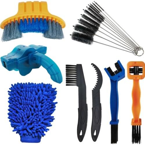 Bicycle Chain Cleaner Road Bike Cleaning Kit MTB Gear Washing Machine Scrubber Brush Cycling Maintenance Cleaning Glove Kit Tool