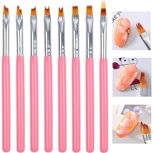 Nail Art Brush Set Professional Nail Art Drawing Pen Pull Line 3D Pen Acrylic Brushes Nails Accessoires Decoration Brushes