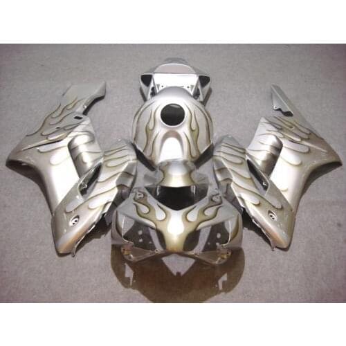 Motorcycle Fairing kit for HONDA CBR1000RR 04 05 CBR 1000RR 2005 2004 cbr1000rr ABS flames silver Fairings set+7gifts HS56