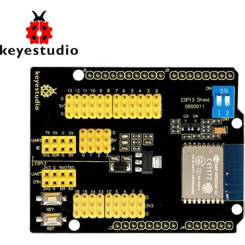New! Keyestudio ESP8266 Web Sever Serial Wifi Expansion Shield Module ESP-13 for Arduino UNO