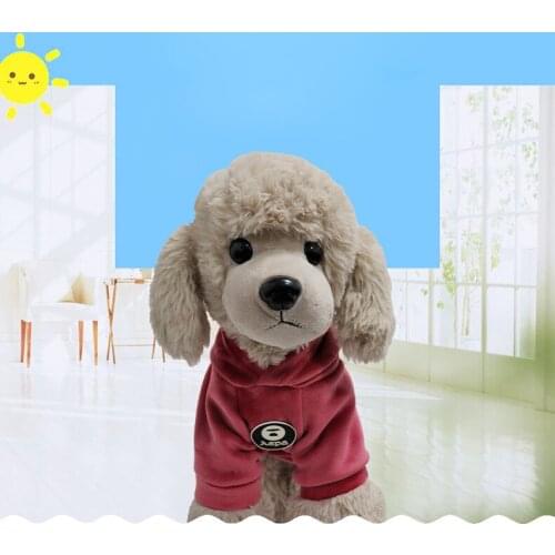 Dog Clothes Hooded Golden Velvet Winter Warm Pet Dog Jacket Coat Puppy Hoodies For Small Medium Dogs Puppy Outfit XS-2XL